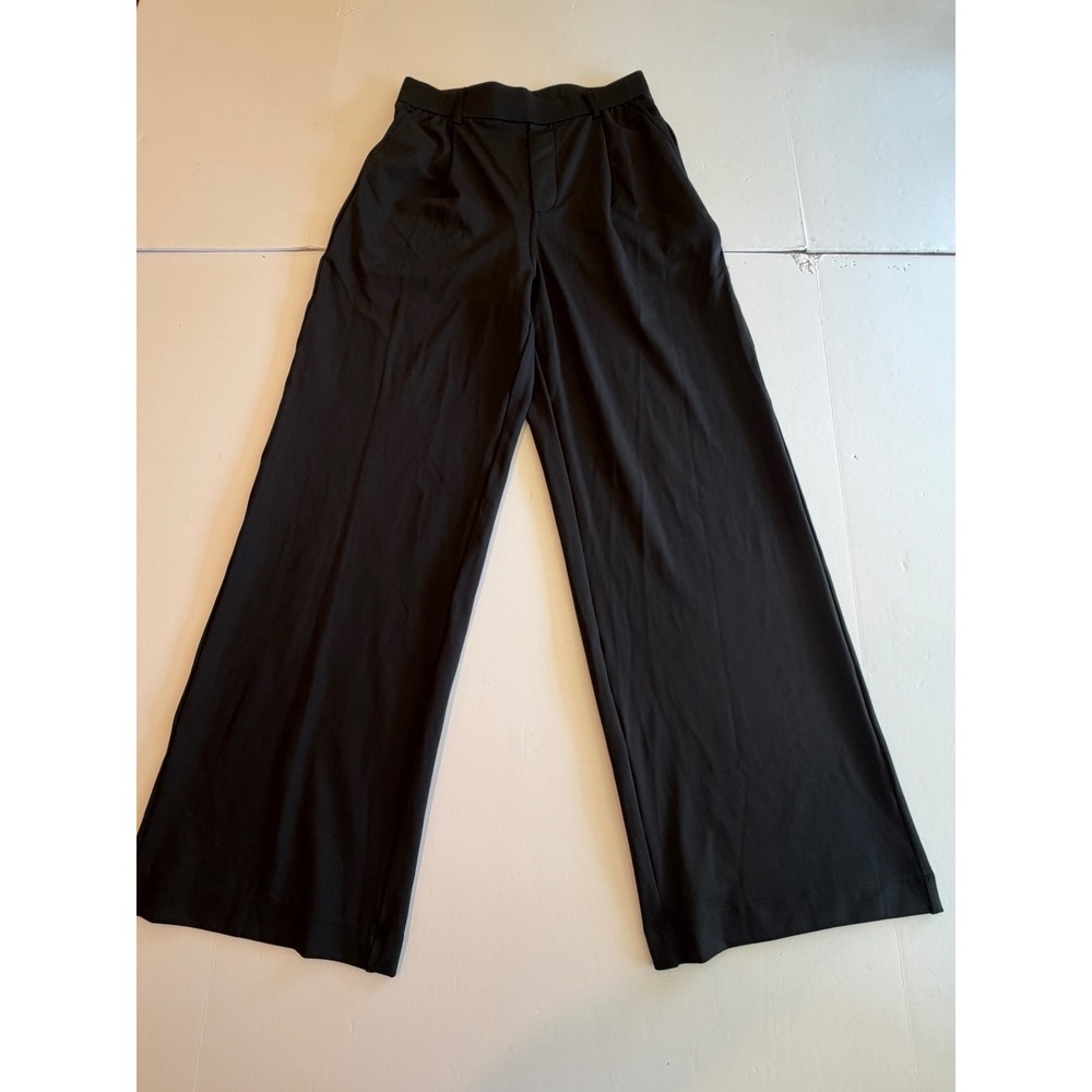 Halara Wide Leg Pants Black Pleated Trousers Women's Small S